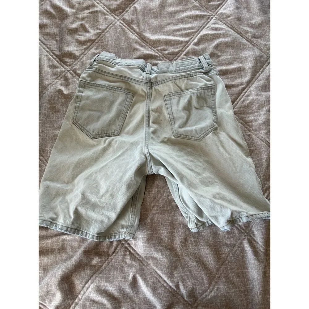 Zara: Distressed Light Wash Denim Shorts Men's Size 30